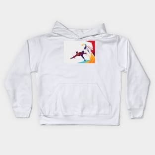 Alejandro Garnacho Bicycle kick Pop Art Illustration Kids Hoodie